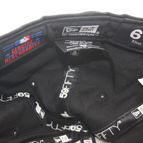 NEW ERA 59FIFTY MLB Toronto Blue Jays Black Hat 2014 - 6 5/8 Fitted Baseball Cap - Picture 6 of 10